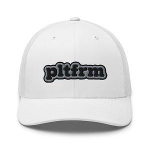 Silver Bubble Trucker Cap